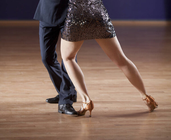 ballroom dancer's legs