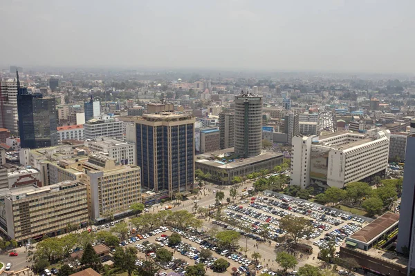 Aerial Nairobi en smog — Stockfoto