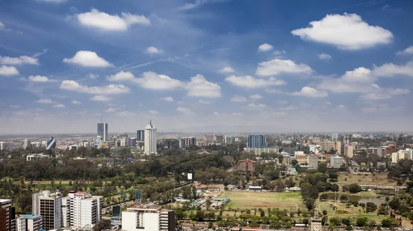 Antenn av centrala Nairobi, Kenya — Stockfoto