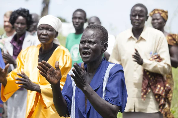 Adoratori in Sud Sudan — Foto Stock