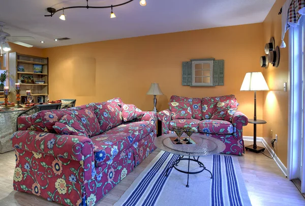 Beaufort South Carolina Usa January 2016 Interior Ruang Tamu Rumah — Stok Foto