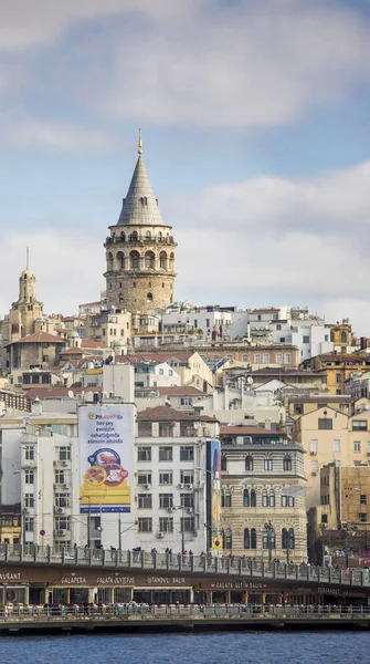 Κωνσταντινούπολη Τουρκία Απριλίου 2017 Θέα Του Πύργου Γαλάτα Στην Κωνσταντινούπολη — Φωτογραφία Αρχείου