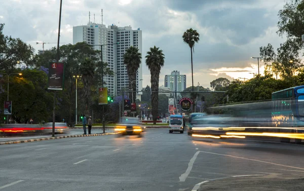 Nairobi Kenya Circa November 2015 Urban Scene Traffic Signs City — Stock Photo, Image