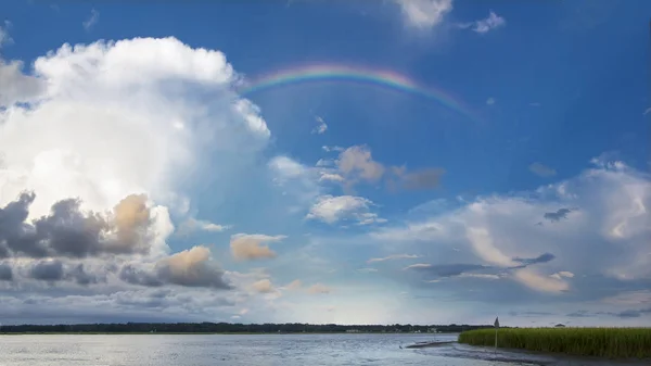 Arco Iris Nubes Tormenta Sobre Carolina Del Sur —  Fotos de Stock