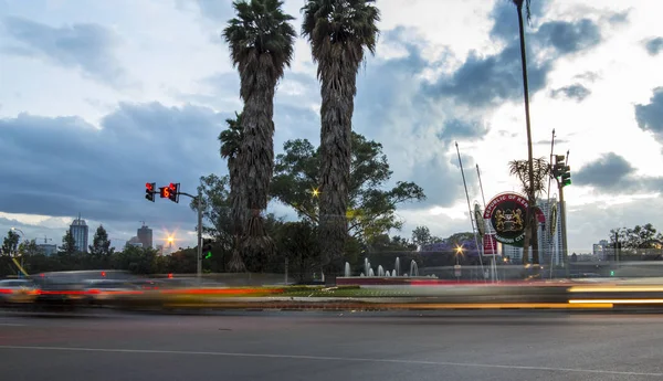 Nairobi Kenya Circa November 2015 Urban Scene Traffic Signs City — Stock Photo, Image