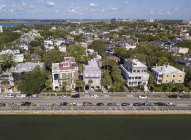 Tarihi Charleston, Güney Carolina East Bay Street boyunca Evler.