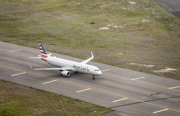 Nowy Jork Stany Zjednoczone Ameryki Czerwca 2019 American Airlines Dojeżdżający — Zdjęcie stockowe