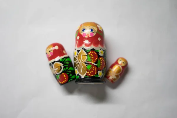 Russian dolls are souvenirs from Russia — Stock Photo, Image