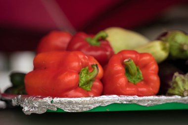 sebze - kabak, biber ve egglaplant