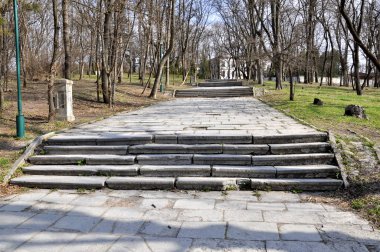Parktaki merdiven.