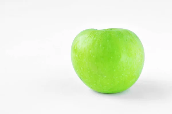 Green Apple Isolated White Background — Stock Photo, Image