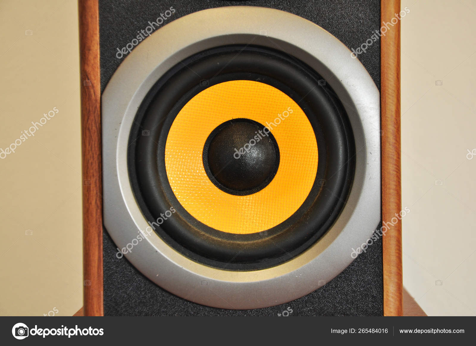 yellow computer speakers