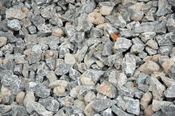 Маленькі Камені Купі Подрібнений Камінь Текстура Сірого Каменю — стокове фото