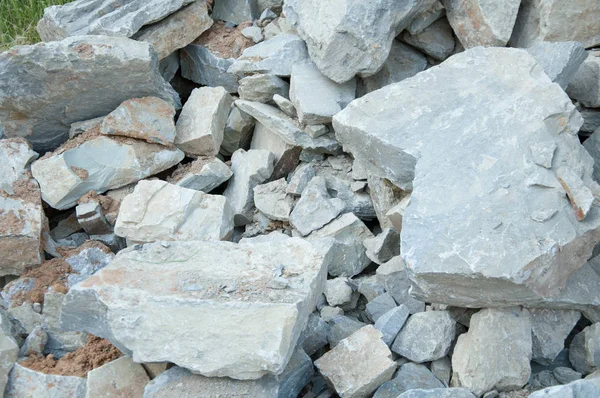 Monte Pedras Grandes Textura Pedra Material Construção — Fotografia de Stock