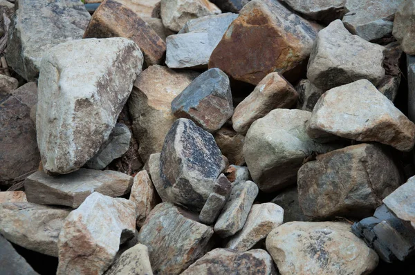 Багато Різних Каменів Фактура Каменю Тло — стокове фото