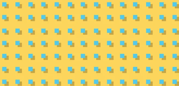 3D正方形幾何学的な数字 抽象化 黄色の背景で — ストック写真
