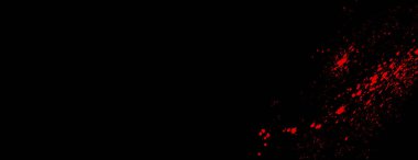 Siyah arka planda boya lekeleri var. İllüstrasyon pankartı