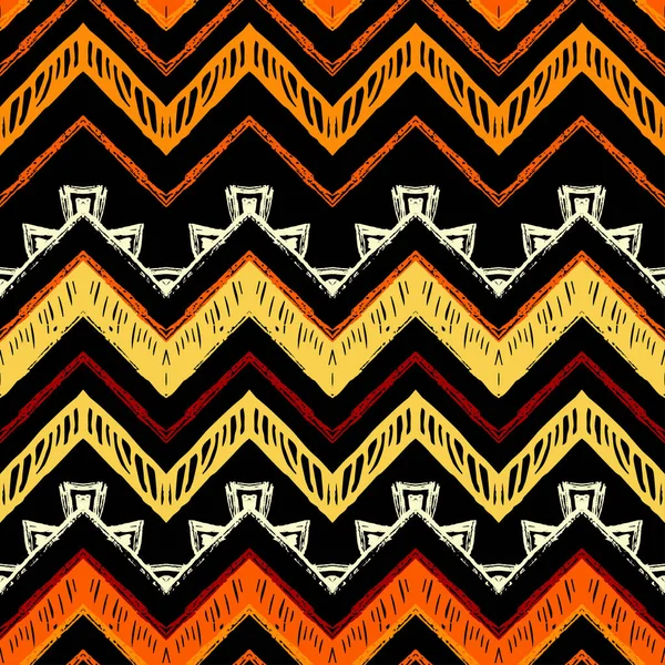 Naadloze etnische zigzag chevron patroon — Stockvector