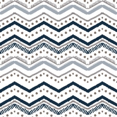 Sorunsuz etnik zikzak chevron desen