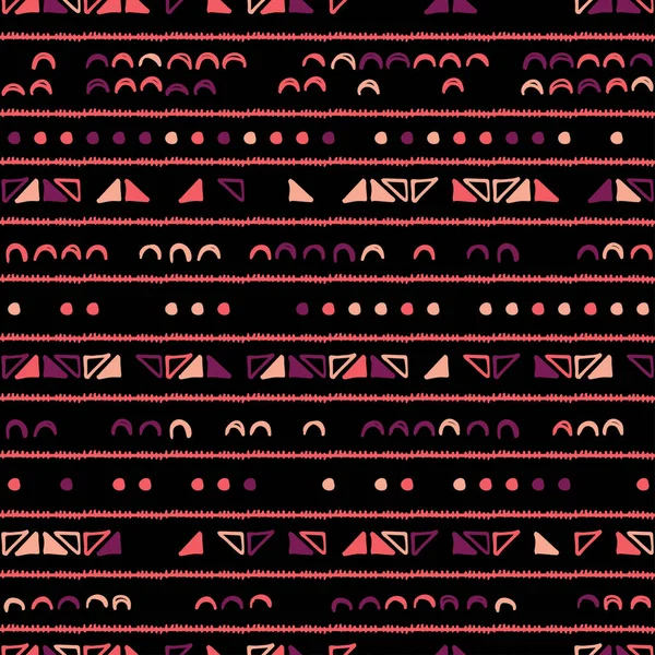 Patrón geométrico decorativo sin costura — Archivo Imágenes Vectoriales