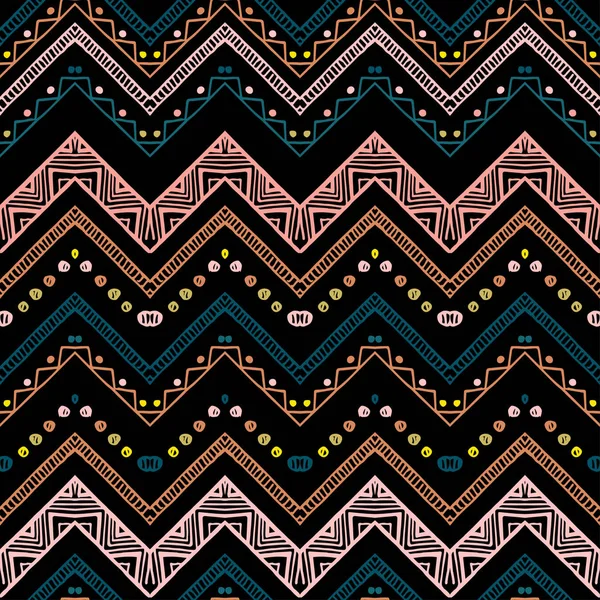 Modèle sans couture de chevron de zigzag ethnique — Image vectorielle