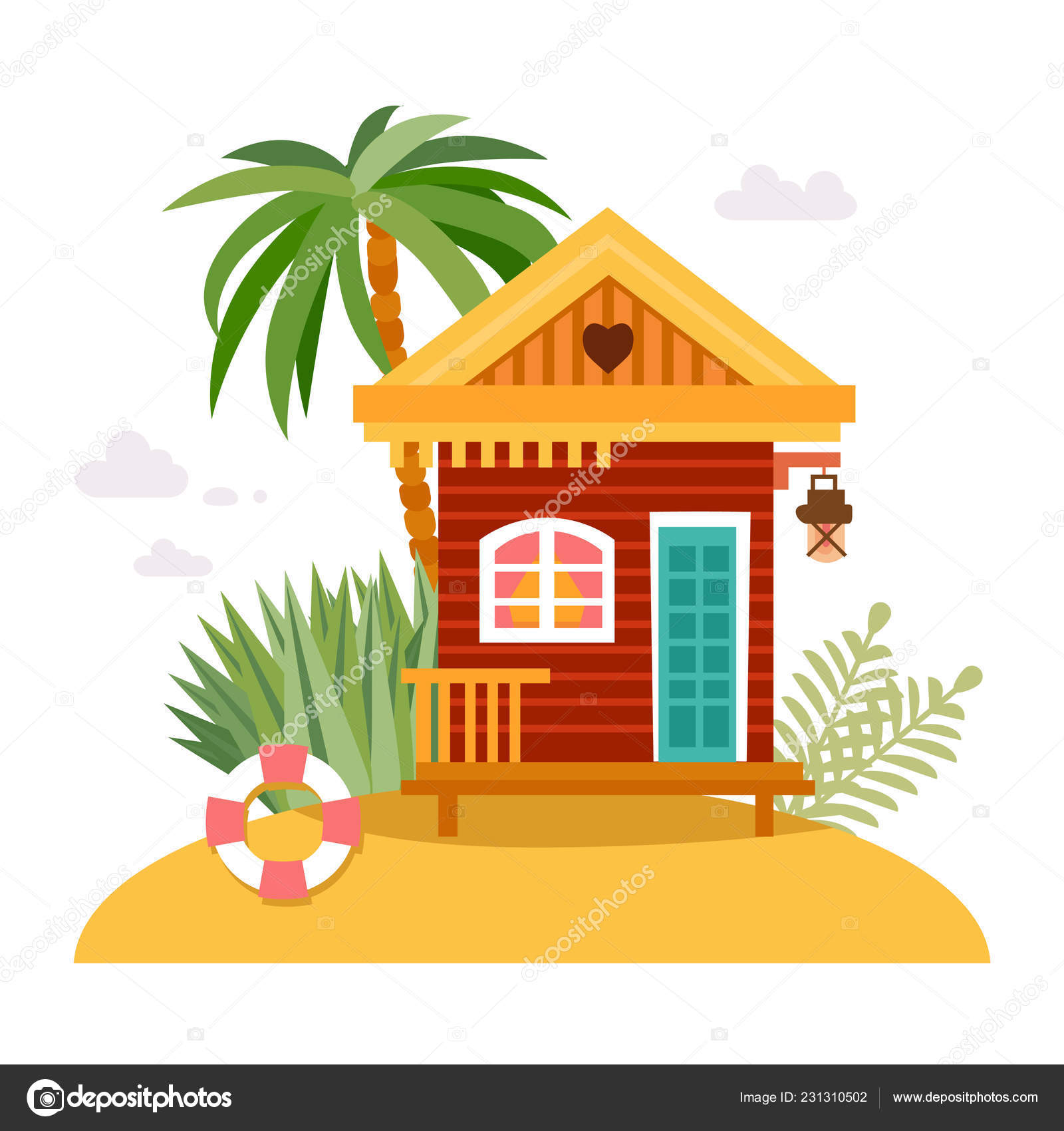 Beach houses collection of straw huts, bungalow Stock Vector Image by ©PictuLandra #231310502 Beach houses collection of straw huts, bungalow Stock Vector Image by ©PictuLandra #231310502