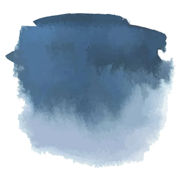 Bannière de dégradé dessinée à la main aquarelle bleue grise — Image vectorielle
