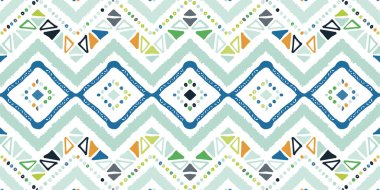 Kabile etnik ıkat folklor deseni. Afrika soyut süsleme.