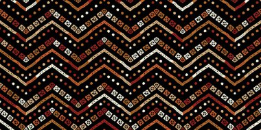 Retro zigzag Afrikalı tarzı. Sembol tasarımı