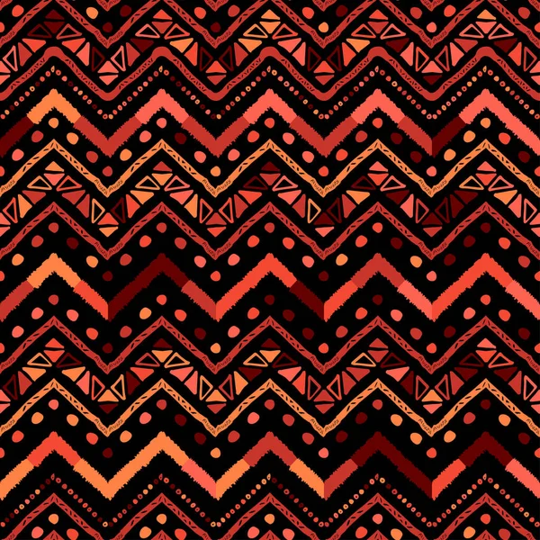 Modèle de ligne de zigzag de corail coloré vecteur abstrait — Image vectorielle