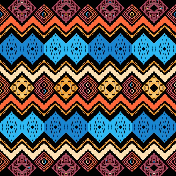 Padrão de ziguezague abstrato para design de cobertura. Tribal —  Vetores de Stock