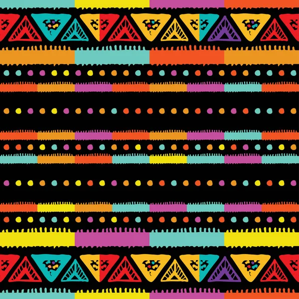 Modèle abstrait de zigzag pour la conception de couverture. Tribal — Image vectorielle