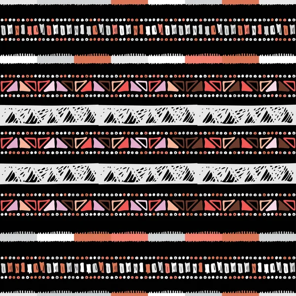Patrón de zigzag abstracto para el diseño de la cubierta. Tribal — Vector de stock