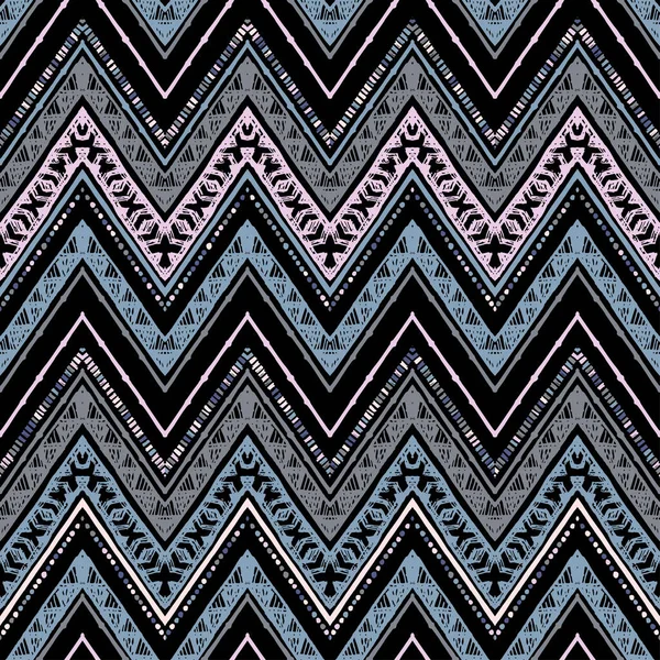 Un motif vectoriel en chevron de zigzag ethnique sans couture — Image vectorielle