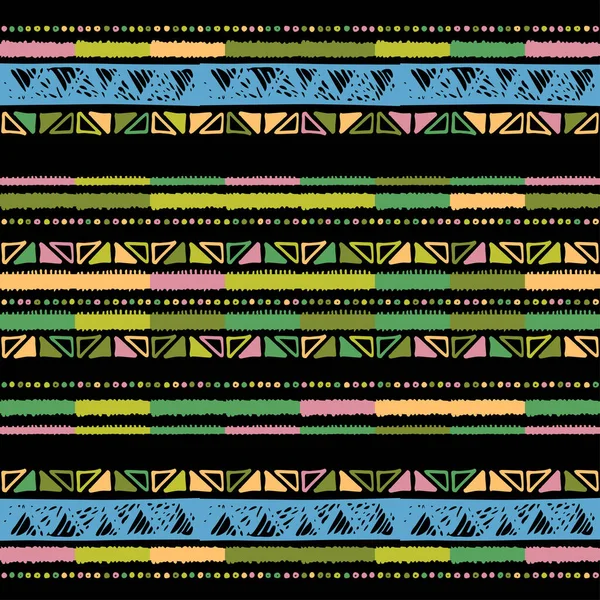 Patrón de zigzag abstracto para el diseño de la cubierta. Tribal — Archivo Imágenes Vectoriales