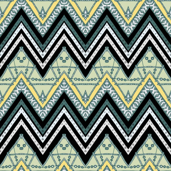 Un motif vectoriel en chevron de zigzag ethnique sans couture — Image vectorielle