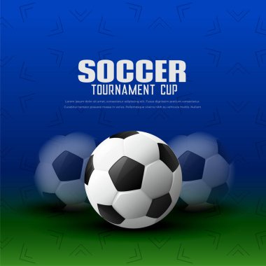 Futbol Turnuvası arka plan ile futbol tasarım