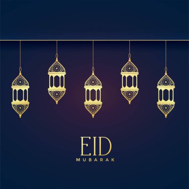 eid festival için zarif asılı fenerler