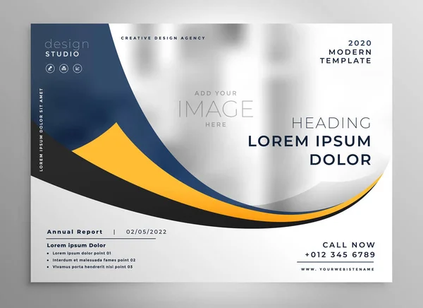 Modern Business Presentation Brochure Flyer Design — Stock Vector