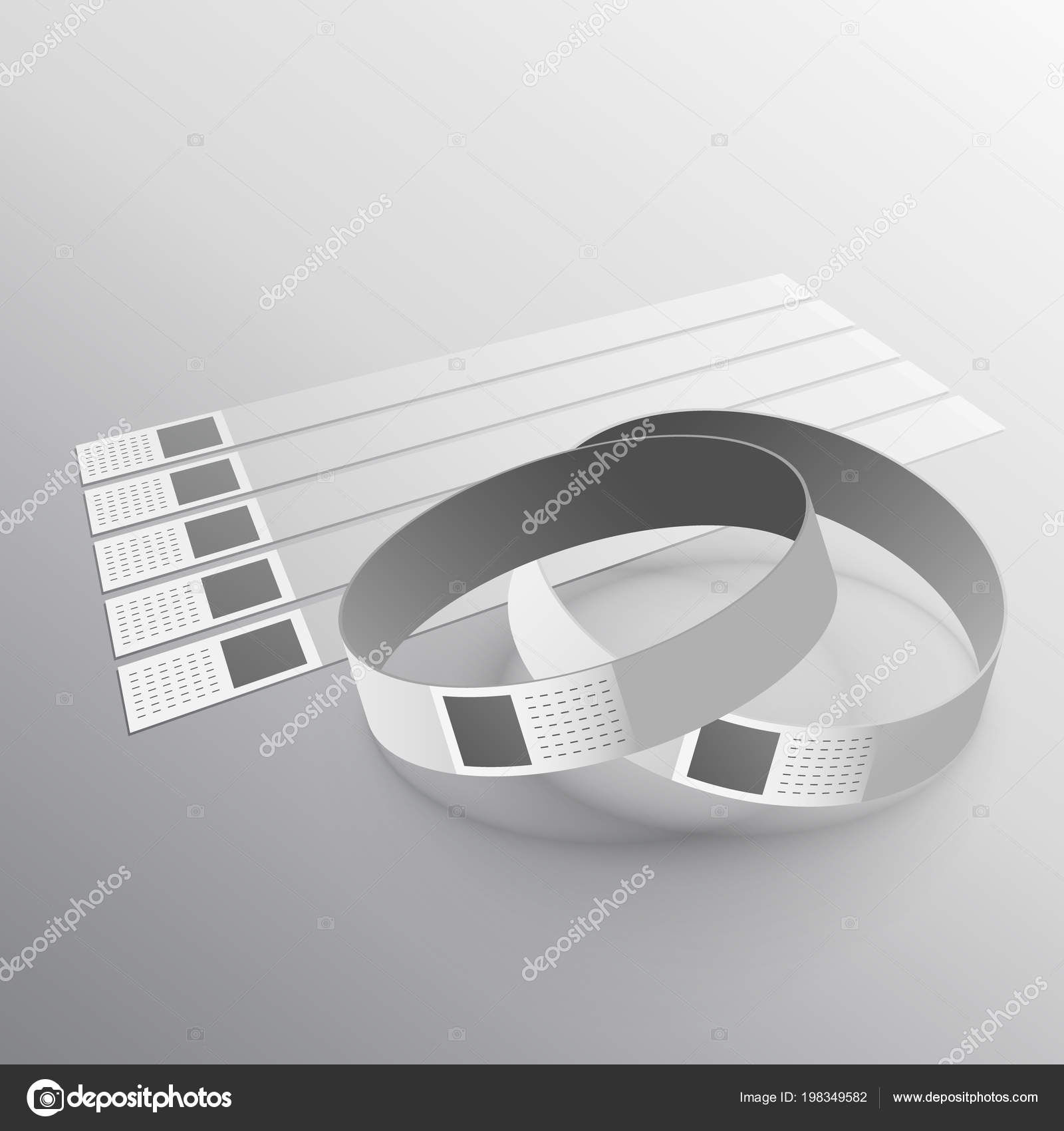 Download Hand Wear Wristband Mockup Template Vector Image By C Starline Vector Stock 198349582