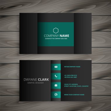 profesyonel karanlık kartvizit tasarımı