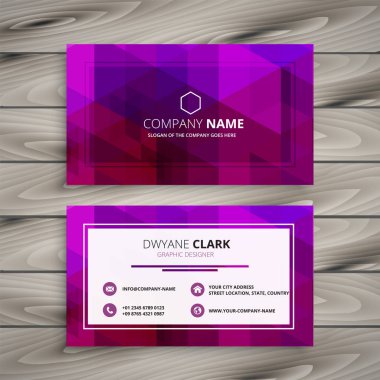 zarif mor kartvizit tasarımı