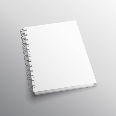 Çift döngü bağlama kitap mockup şablonu