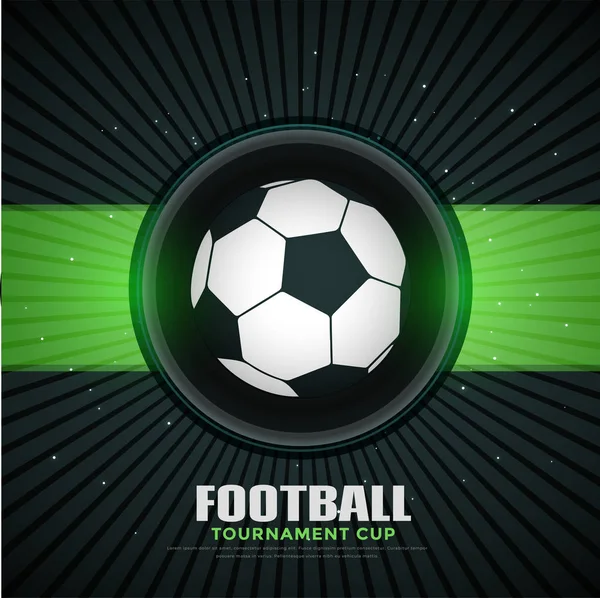 Futbol Futbol Turnuvası Spor Arka Plan — Stok Vektör