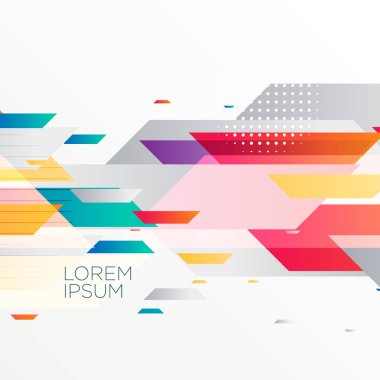 soyut renkli geometrik tarzı arka plan