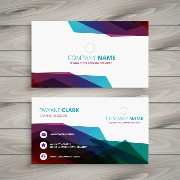 Soyut kartvizit tasarım şablonu