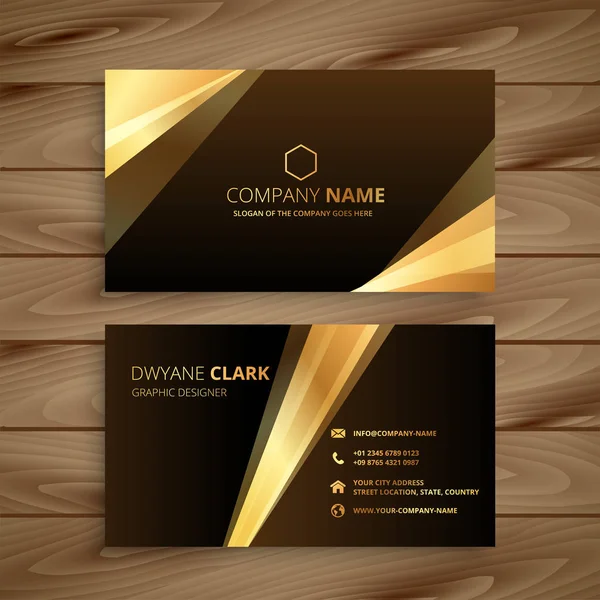 Altın parlak kartvizit tasarımı