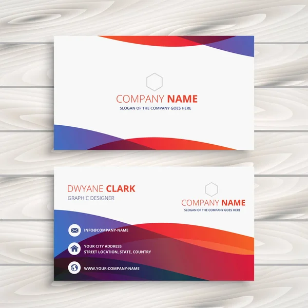 Modern renkli kartvizit tasarımı