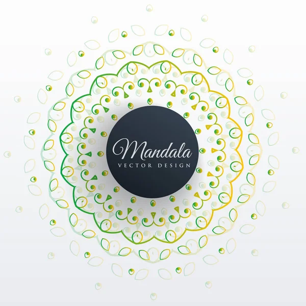 Mandala Arte Diseño Fondo Vector — Vector de stock