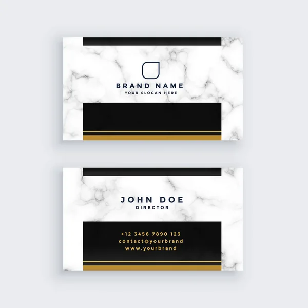 elegant black and gold marble business card design